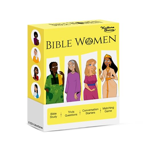 Kulture Games Bible Women - Christian Card Game with 50 Inspiring Bible Stories – Bible Trivia| Bible Trivia | Conversation Starters | Biblical Game - style: Bible Women