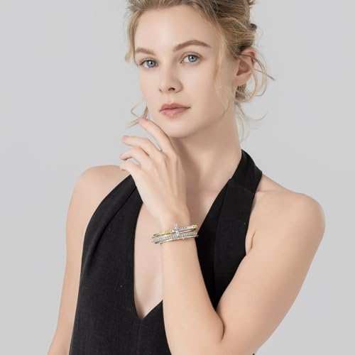 Christian Cross Leather Bracelets Boho Western Blessing Religious Jewelry - color: Champagne