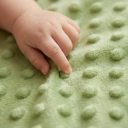 Fleece Baby Blankets for Girls & Boys, Infant Toddler Blanket - color: Green Animals