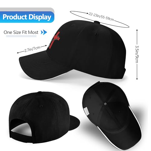 Jesus Hat for Men, Snapback Christian Hats for Women, Outdoor Religious Cap Adjustable Christian Baseball Caps - color: Jesus Christian Faith Cross1