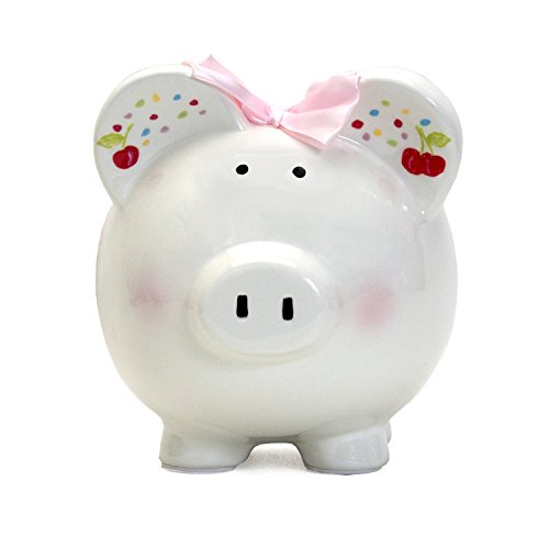 Child to Cherish Ceramic Piggy Bank for Girls, Sprinkle Cupcake - color: Multicolor