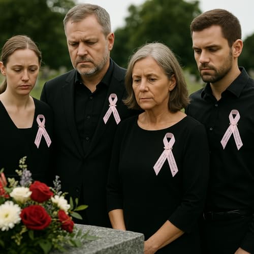 Personalized Memorial Service Funeral Ribbon Pins 20 Cross Religious Celebration of Life Custom Made Awareness Remembrance Anniversary Death Cross Sympathy Name Angel - color: Black