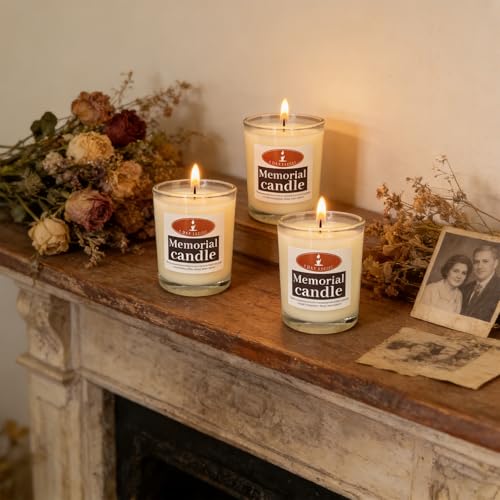Natural Soy Wax Yahrzeit Memorial Candles (6 Pack) – Hand-Poured, Bereavement Gifts for Jewish Sympathy & Remembrance
