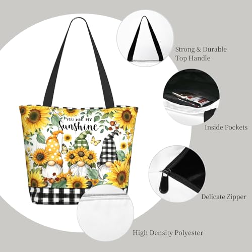 Bible Tote Bags for Women Christian Gifts Religious Church Shoulder Bag - color: Gnome