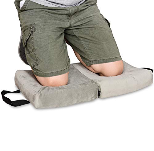 i frmmy Memory Foam Extra Thick Kneeling Cushion Pad- Garden Kneeler for Gardening, Bath Kneeler for Baby Bath, Knee Mat for Work, Extra Large 22x 12 Inch, Thick 2.9 Inch (Gray) - color: Gray