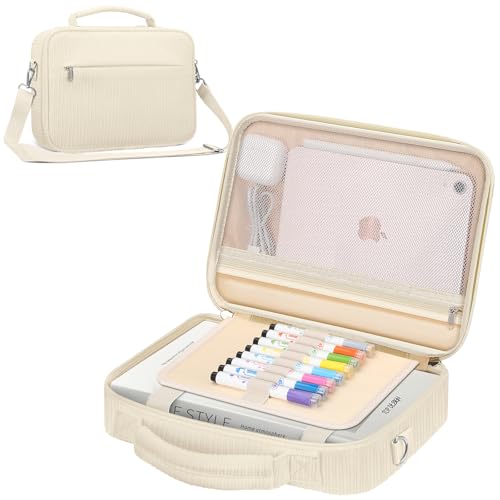 FINPAC Bible Cover with Shoulder Strap, Church Book Carrying Bible Case Bag - color: Corduroy Beige
