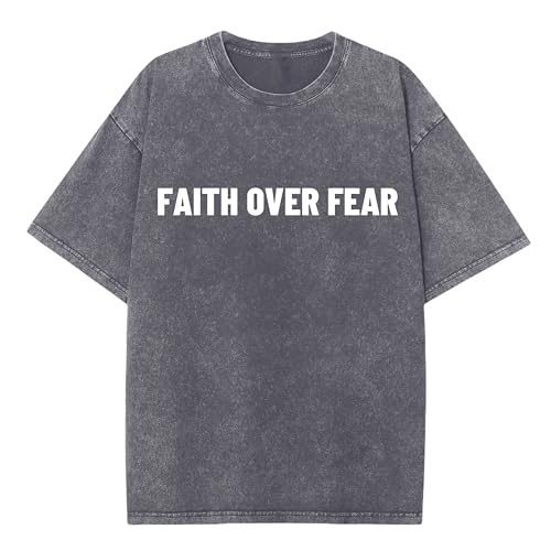 Christian Believer Faith God Religious T-Shirt Jesus Shirts for Women Men - color: Light Graya, size: Small
