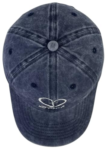 Cross Embroidered Hat for Men Women Dad Trucker Baseball Cap Adjustable - color: Love Cross Blue