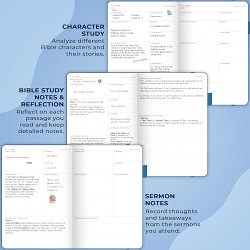 Clever Fox Bible Study Journal, Guide, Supplies for Women 7x10 Mystic Blue - color: Mystic Blue, size: Smaller than A4 (7" x 10")