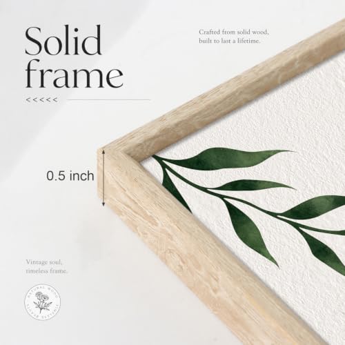 HOURIA Boho Sage Green Geometric Framed Canvas Wall Art Set- 16"x24"x3 - color: Boho Sage Green Wall Art, size: 16"L x 24"W