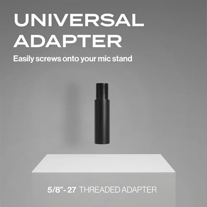 Multi Mic Holder – Holds 6 Mics | Clear Acrylic Mic Stand Organizer for DJ, Church, Stage & Studio | Fits Standard Mic Stands | Supply Goose | Wireless Mic Holder - style: Oval