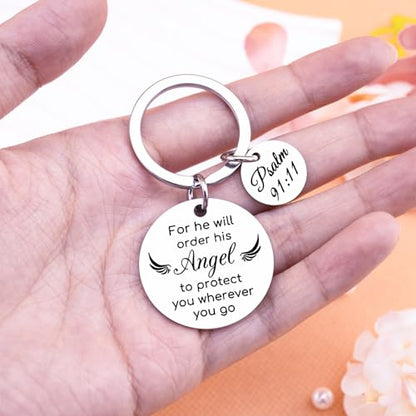 Christian Gifts for Women Men Protection Keychain Bible Accessories Women