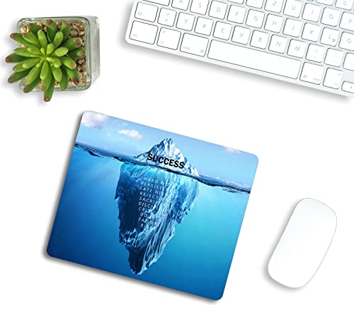 Small Mouse Pad 7.9 x 9.5 Inch, Success Motivational Poster Quotes Mousepad with Washable Non-Slip Rubber Base Mousepads, Computer Mouse Pads for Wireless Mouse - color: TSP162