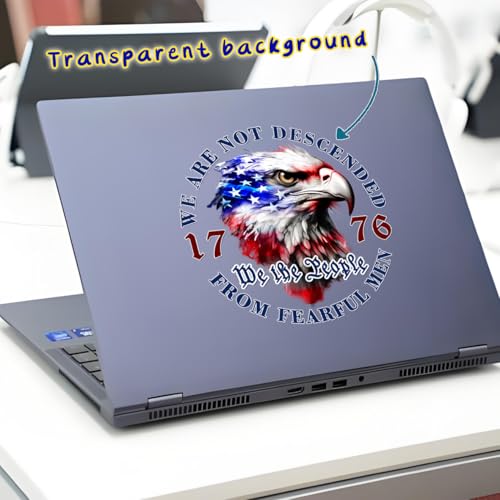 We The People 1776 American Bald Eagle Flag Patriotic Vinyl Car Decals