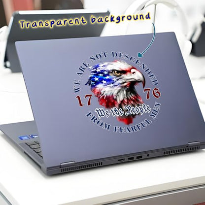 We The People 1776 American Bald Eagle Flag Patriotic Vinyl Car Decals