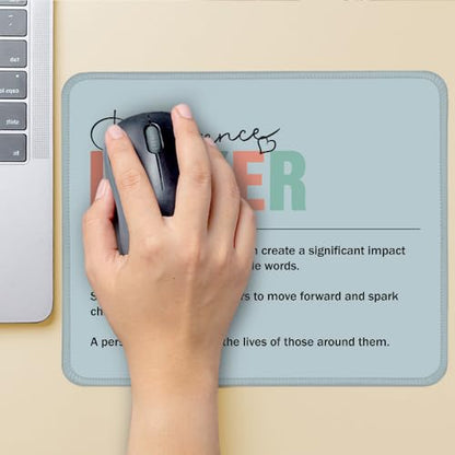 Difference Maker Definition Non-Slip Mouse Pad Gifts for Coworker - color: Multi-Grey