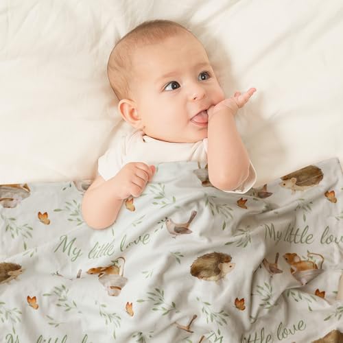 Fleece Baby Blankets for Girls & Boys, Infant Toddler Blanket - color: Gray Jungle Animal
