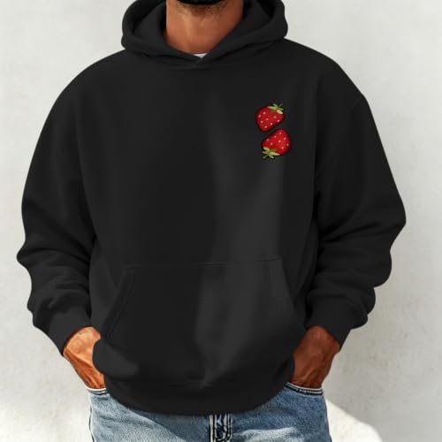 Christian Hoodies for Men Fruit of The Spirit Hoodie Jesus Religious Faith Bible Verse Sweatshirt Graphic Pullover - color: Black, size: XX-Large