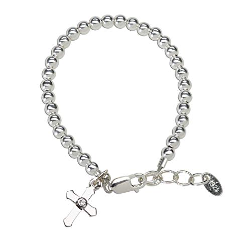 Cherished Moments Beaded Bracelet, .925 Sterling Silver or 14K Gold-Plated - color: Silver MED (9 mo - 4 years)
