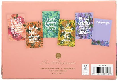 WORLD TRAVELER Scripture & Prayer Cards, 36 Prayer Cards, Gift Boxed 4x6 - color: Floral