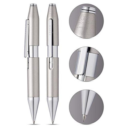 Cross X Refillable Gel Ink Rollerball Pen, Chrome Appointments, Includes Branded Retail Packaging - Graphite Grey - color: Graphite Gray