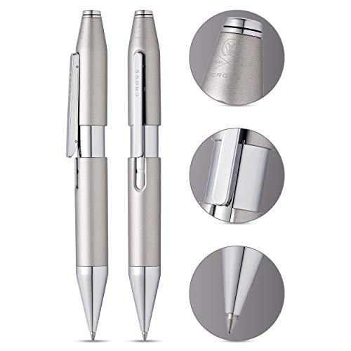 Cross X Refillable Gel Ink Rollerball Pen, Chrome Appointments, Includes Branded Retail Packaging - Graphite Grey - color: Graphite Gray