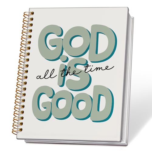 ETVISO Green Bible Journal Notebook for Women, Inspirational Christian Gifts for Women, Prayer Bible Supplies Journal, Church Notes Notebook, Cute Preppy Aesthetic Hardcover Spiral Notebooks 5.5x8.3 - color: 04-Bible(Green)