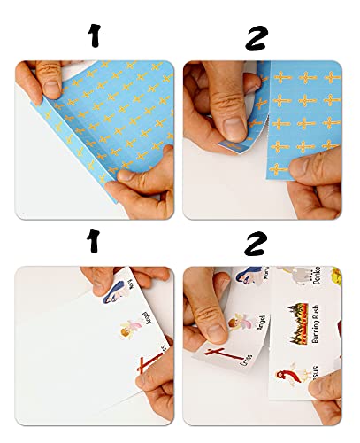Bible Bingo Card Game, Christian Sunday Church Game Party Supplies, Favors, Decorations, Gifts – 24 Players Bingo Game Bible001 - style: Yellow