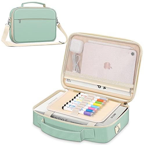 FINPAC Bible Cover with Shoulder Strap, Church Book Carrying Bible Case Bag - color: Light Green