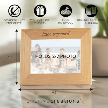 Lifetime Creations Personalized Godfather Picture Frame: Engraved Godfather Gift, Holds 5" x 7" Photo (Landscape) - color: Custom - Godfathers, size: 5" x 7" Landscape