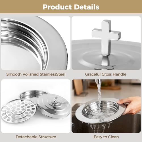 Communion Set, 40-Cup Communion Tray with Lid
