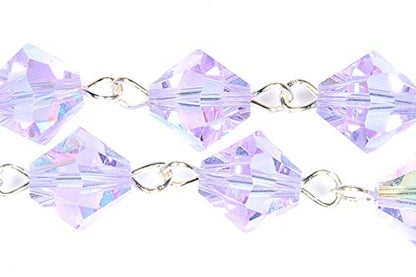 Catholic Communion Rosary Bracelet Created with Swarovski® Crystals, Glass - color: Alexandrite - June