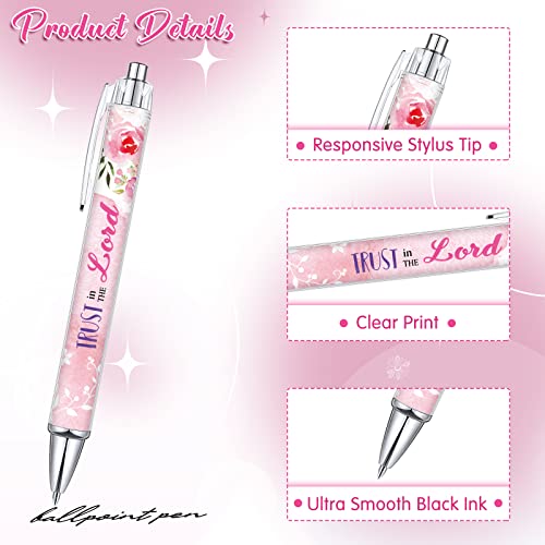 Tinlade 10 Pcs Christian Bible Verse Ballpoint Ink Pens,Fresh Flower - style: Fresh Flower