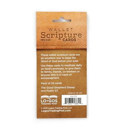Logos Trading Post Psalm 23, Sheep Wallet Scripture Cards, Pack of 24 - color: Sheep