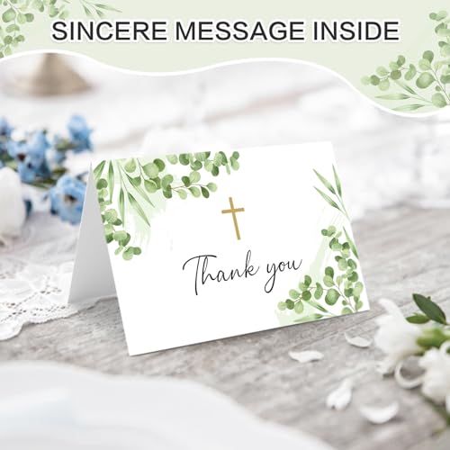 25 Thank You Cards with Envelope, 4x6 In, Blank Inside