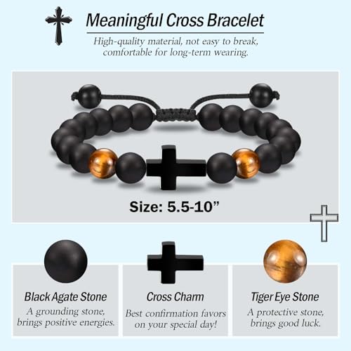 EFVISD Cross Bracelet Gifts for Boys Girls Christian Religious Gifts - color: Confirmation -Boys