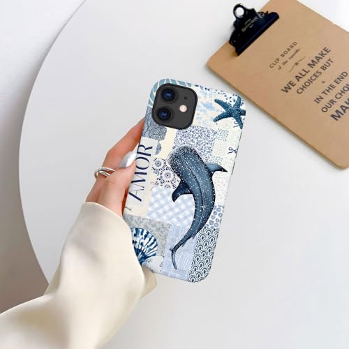 Compatible with iPhone 11,Durable & Shockproof Phone Case Cover Design - Blue Ocean Shark - color: Blue Ocean Shark, size: iPhone 11