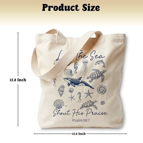 Bible Bags for Women, Christian Tote Bag, Gifts for Christian Women - color: Orange