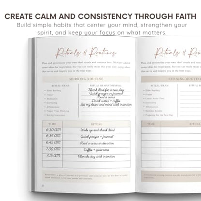 Daily Prayer Journal with Prompts | 90-Day Guided Devotional & Scripture Reflection | Bible Study and Spiritual Growth Tracker | Undated Faith Planner, 5.5x8" - White with Gold Dots - color: Dotted White