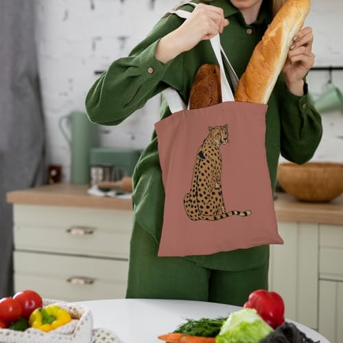 Preppy Coquette Pink Tote Bag, Trendy Shoulder Canvas Tote Bags, Durable Reusable Grocery Bag for Shopping and Travel - color: Brown