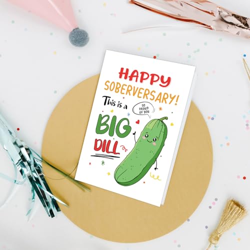 Nchigedy Funny Sobriety Card for Men Women, Sober Aniversary Card for Him Her, Soberversary Cards for Boyfriend Girlfriend - color: #14