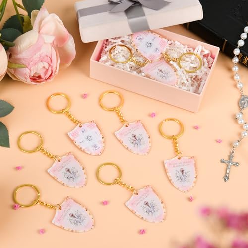 48 Pcs Christian Put on The Whole Armor of God Keychain Religious Gifts for Women
