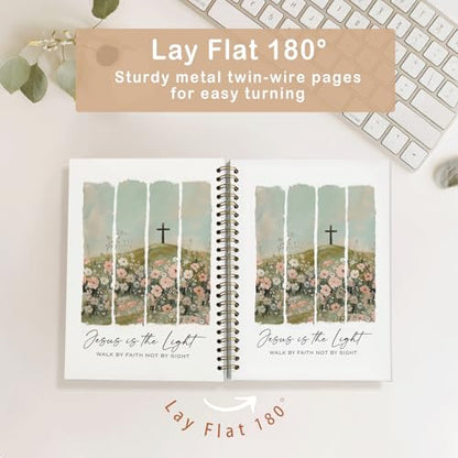 Bible Journal for Women,Bible Nnotebook,Gifts for Christian Women - color: Jesus is the light