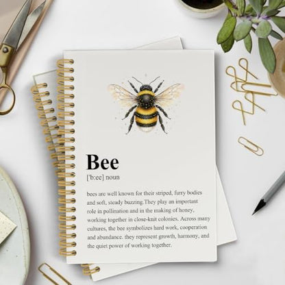 YLZlhb Bumble Bee Spiral Notebook Journal 5.5x8.3 Inch - color: noun