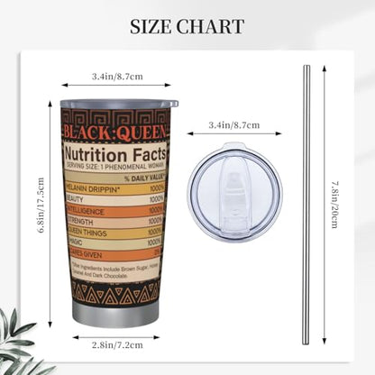Christian Gifts for Women Faith Tumbler 20oz, African American Black Women Inspirational Religious Stainless Steel Travel Mug, Spiritual Bible Prayer Birthday Gift - color: Brown-Christian