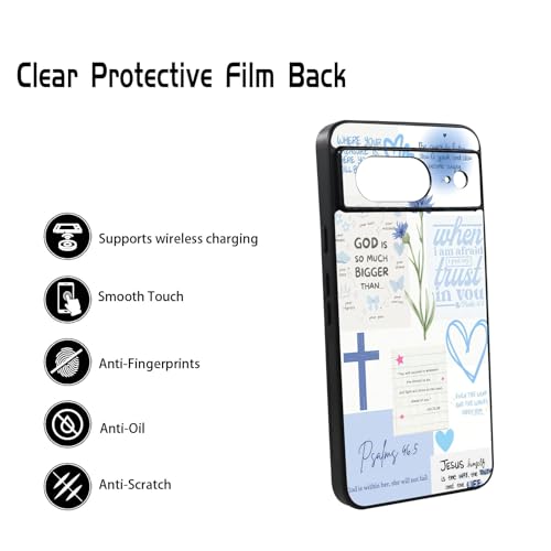 Bible Verse Phone Case Shockproof Protective Christian Jesus Phone Cover for Google Pixel 8 - color: Christian, size: Google Pixel 8