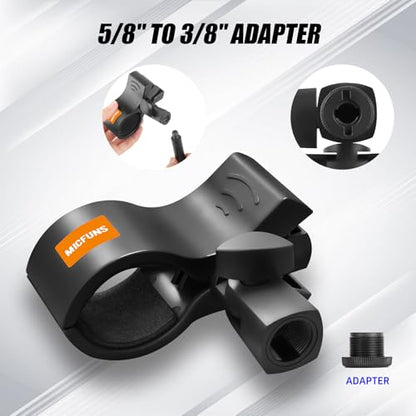 Upgraded Microphone Clip, 2 Pcs, Adjustable Mic Holder，32mm and 60mm