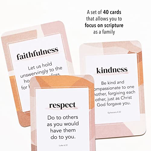 Duncan & Stone Childhood Christian Prayer Cards, 40 Bible Verses