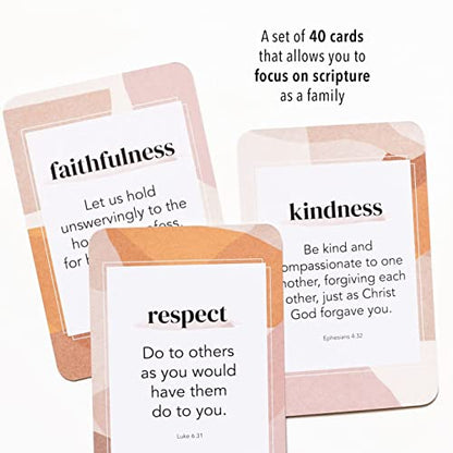 Duncan & Stone Childhood Christian Prayer Cards, 40 Bible Verses