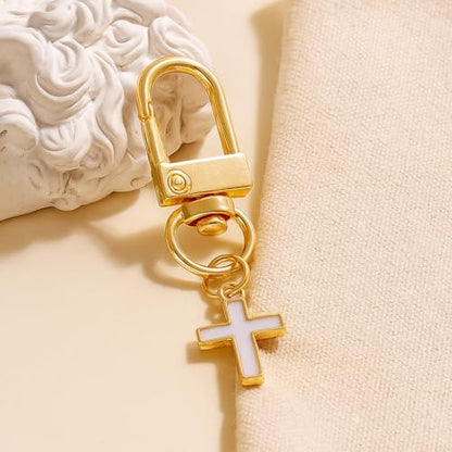 Cross Keychain – Cool Keychains Gifts for Christian, Baptism, Holidays, Keychains for Car Keys - color: Cross7
